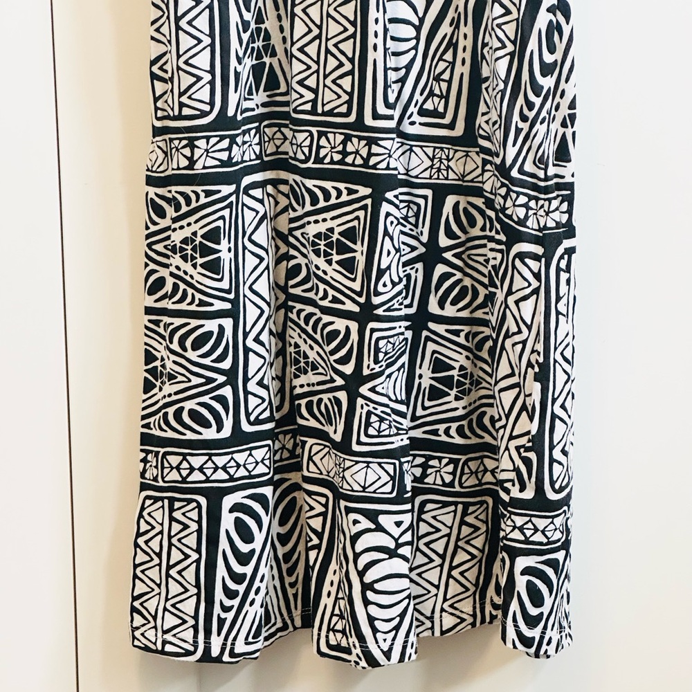 Sundress O’NEILL Maxi Dramatic Blk White Batik Adjust Strap Cotton Sz S/P S - Picture 7 of 16